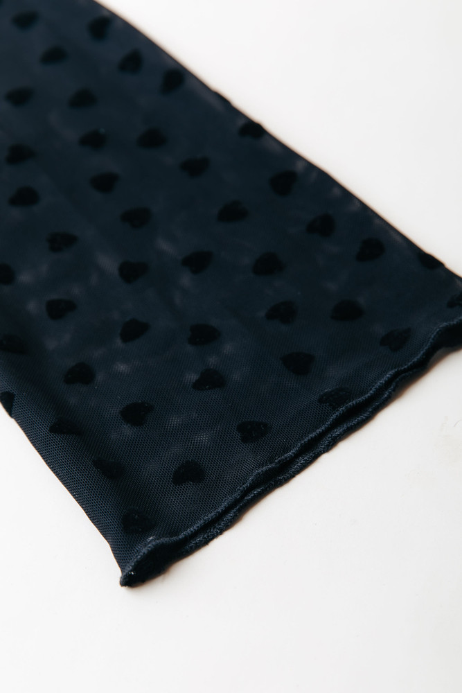 Neyo Hearts Mesh Turtleneck Top Zwart Zwart 1 Neyo Hearts Mesh Turtleneck Top Zwart Zwart 1