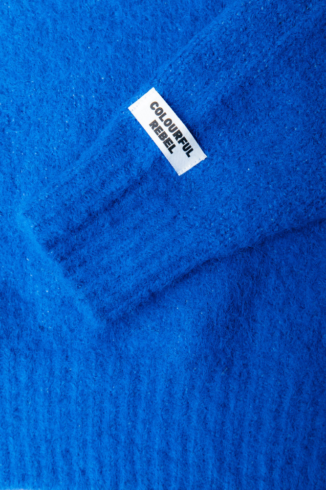 Olivia Crewneck Knitted Sweater Blauw Olivia Crewneck Knitted Sweater Blauw