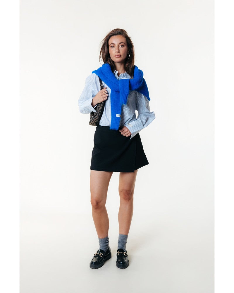 Olivia Crewneck Knitted Sweater Blauw Olivia Crewneck Knitted Sweater Blauw