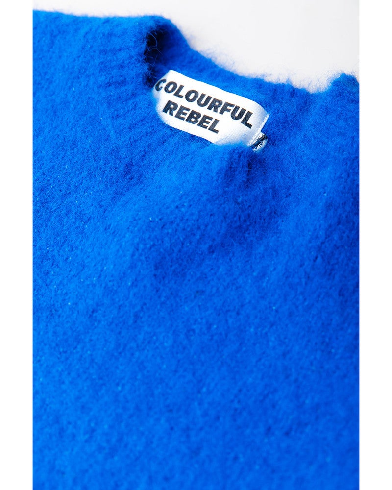 Olivia Crewneck Knitted Sweater Blauw Olivia Crewneck Knitted Sweater Blauw