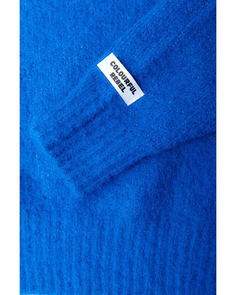 Olivia Crewneck Knitted Sweater Blauw Olivia Crewneck Knitted Sweater Blauw