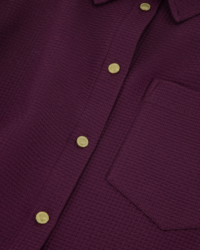 Melani waffle blouse Bordeaux Melani waffle blouse Bordeaux