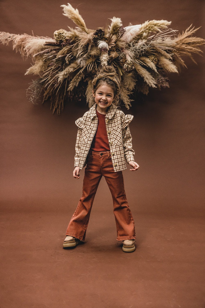 Little Pointel T-Shirt Longsleeve 7428 Bruin KL Little Pointel T-Shirt Longsleeve 7428 Bruin KL