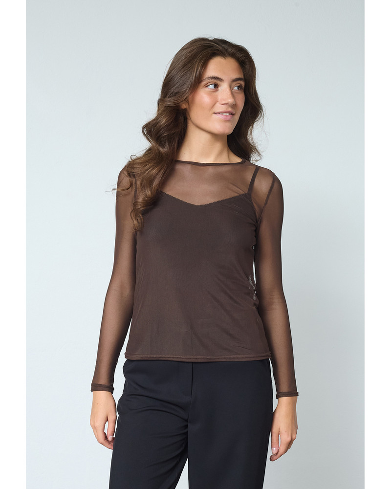 NEW GANI-22 Blouse Bruin 1 NEW GANI-22 Blouse Bruin 1