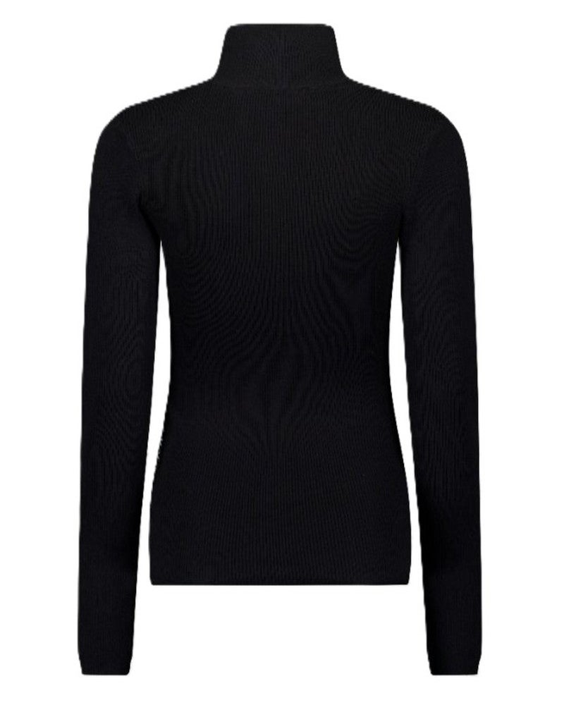 RUBY RIBBED PULLY Zwart 1 RUBY RIBBED PULLY Zwart 1
