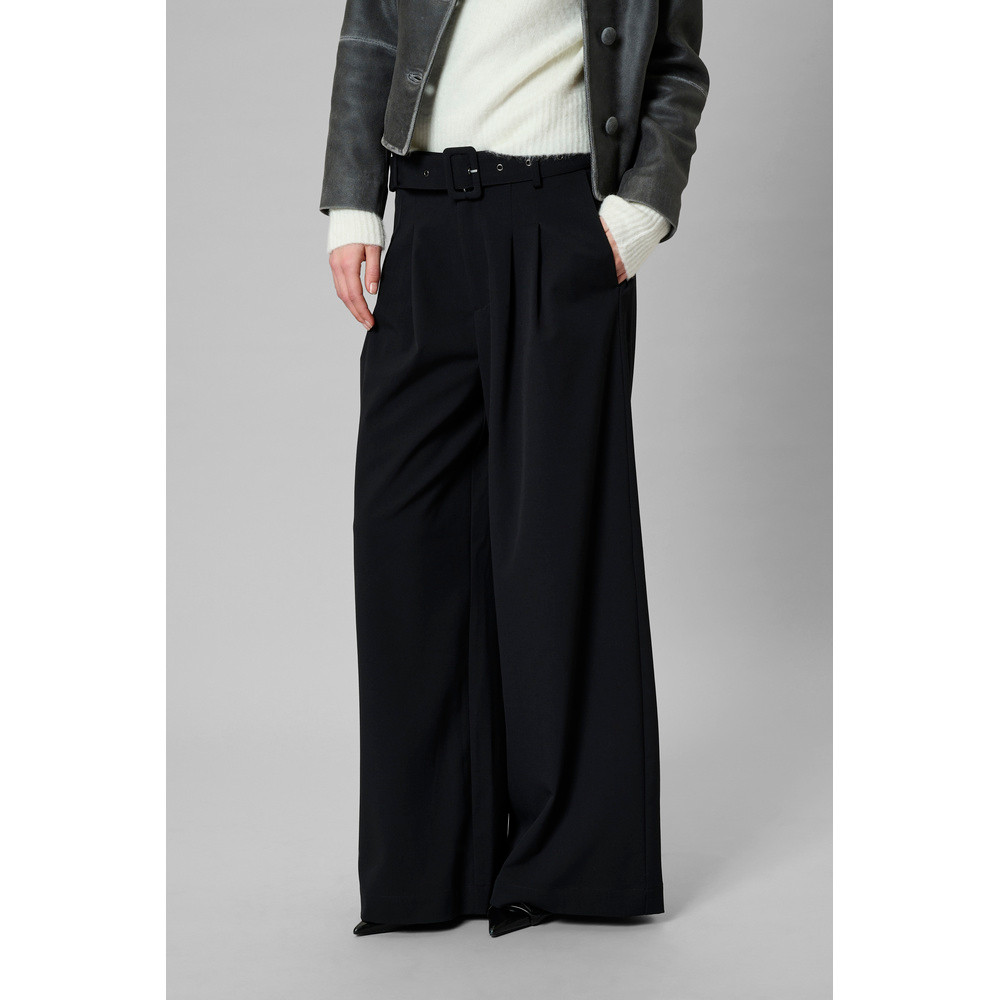 MWHace Vitta High Wide Pant Zwart 1 MWHace Vitta High Wide Pant Zwart 1
