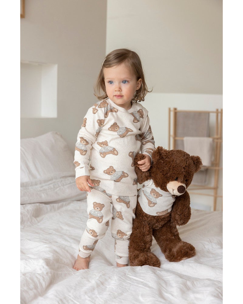 Teddy Bear Premium Sleepwear Off White Teddy Bear Premium Sleepwear Off White