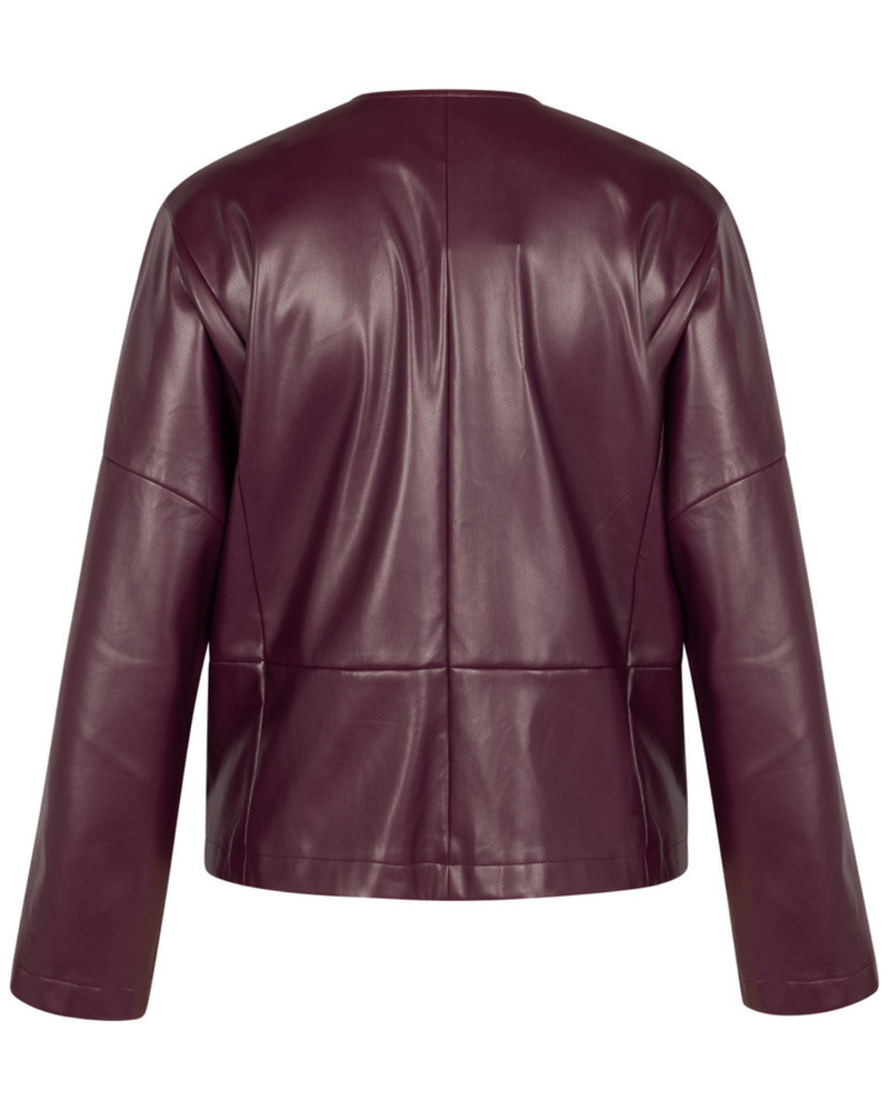 Vero faux leather jacket Bordeaux Vero faux leather jacket Bordeaux