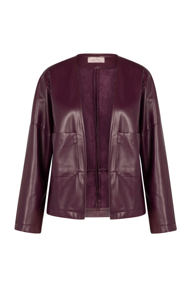 Vero faux leather jacket Bordeaux Vero faux leather jacket Bordeaux