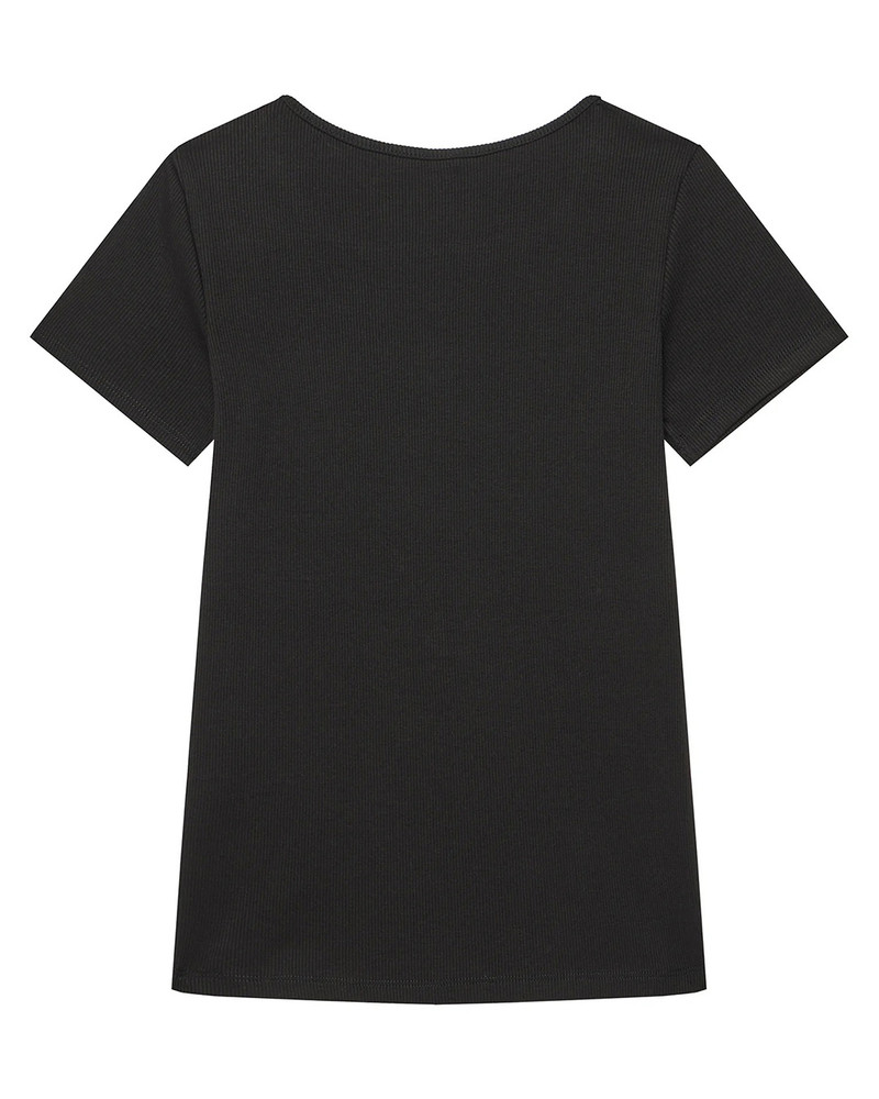 SS Top Minime Basic Logo Tee Zwart 1 SS Top Minime Basic Logo Tee Zwart 1