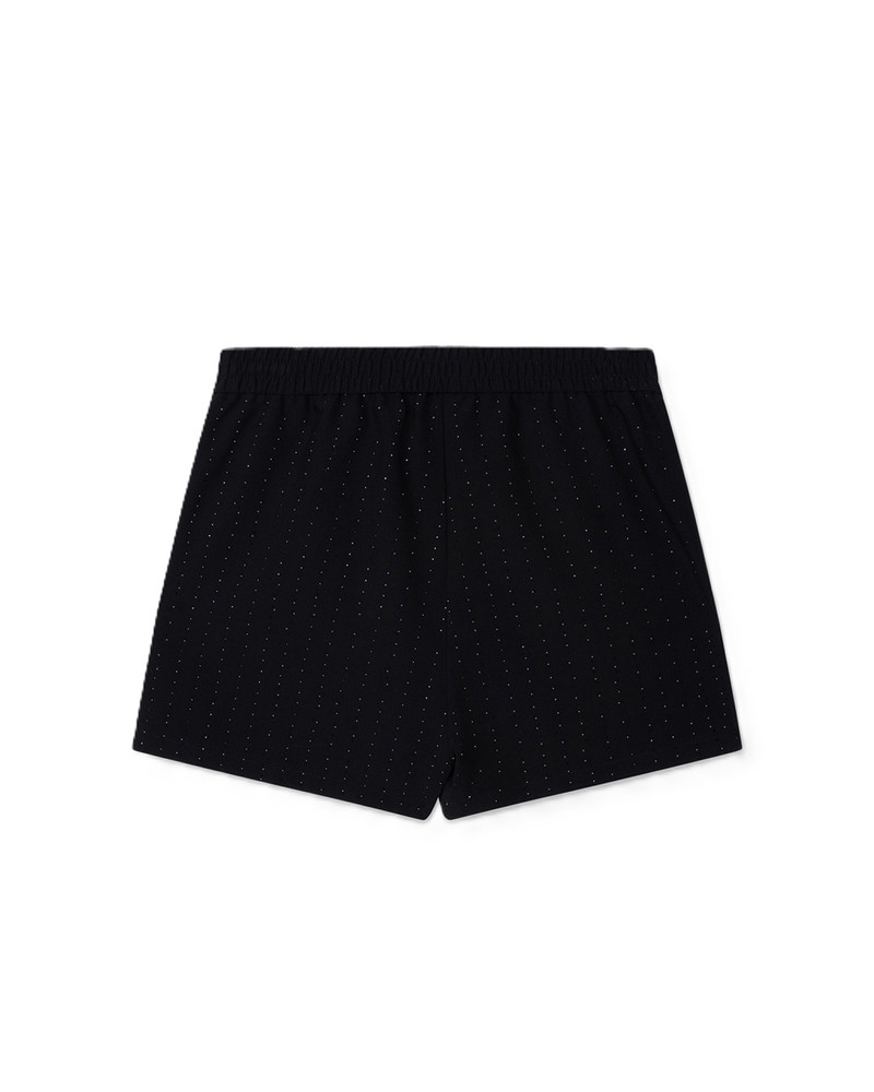 ladies woven studs shorts Zwart 1 ladies woven studs shorts Zwart 1