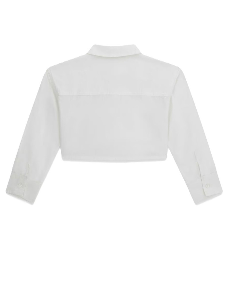 Boxy Poplin LS Blouse Glitter Wit 1 Boxy Poplin LS Blouse Glitter Wit 1