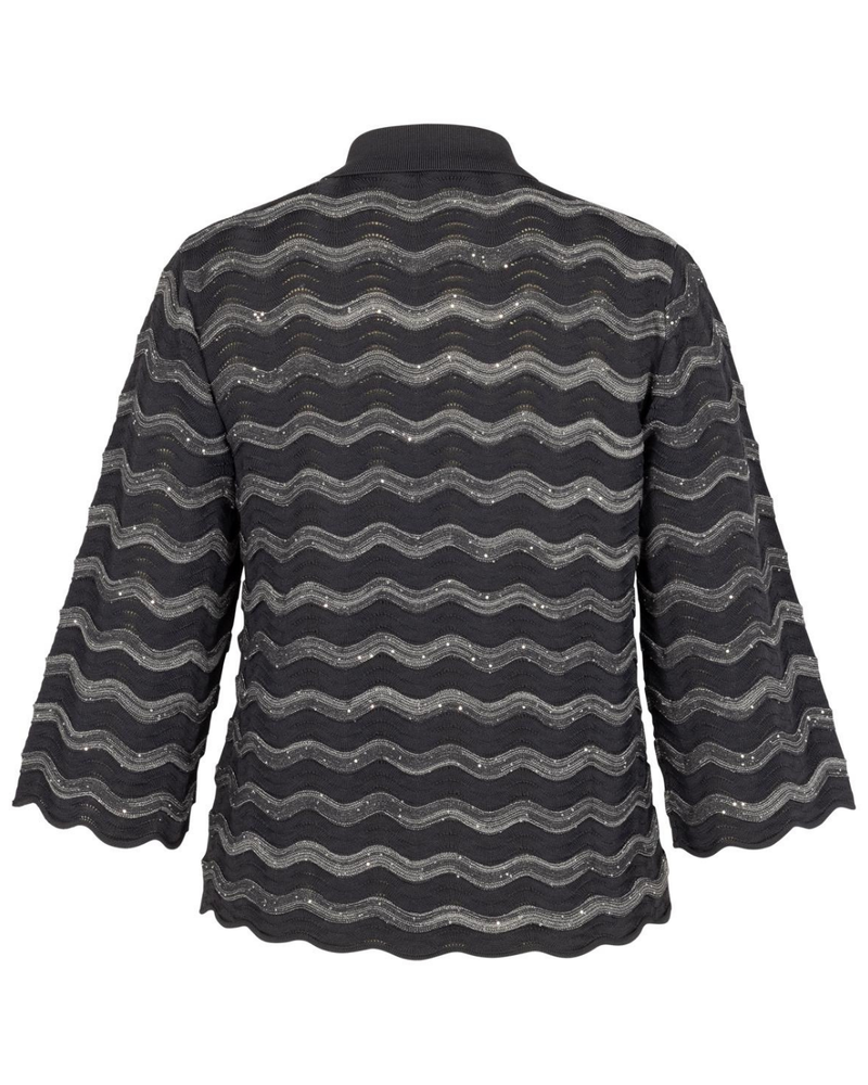 Jacy sequins cardigan Antraciet Jacy sequins cardigan Antraciet