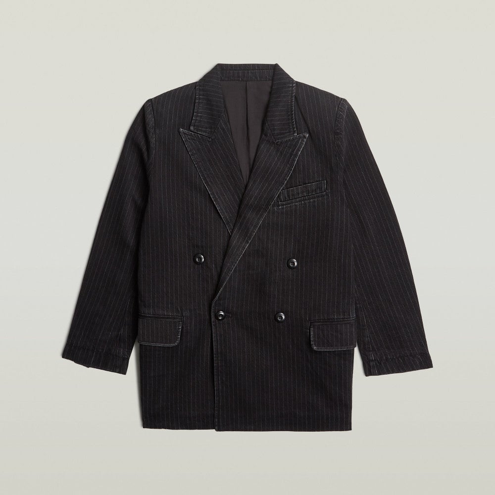 Double Breasted Blazer wmn Grijs Double Breasted Blazer wmn Grijs