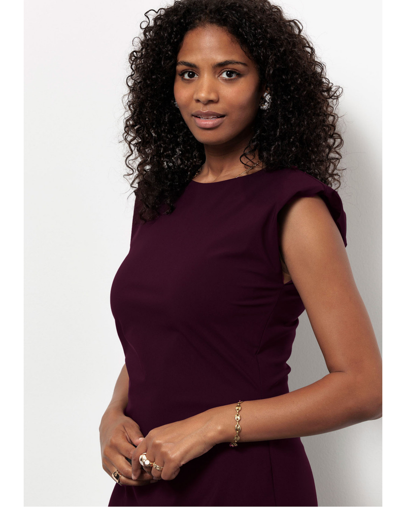 Jewel Dress Midi Bordeaux Jewel Dress Midi Bordeaux