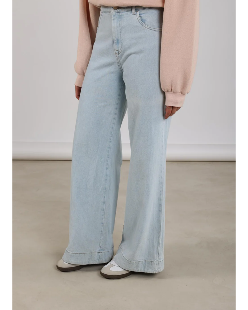 Abby Pants Denim Strass Blauw Abby Pants Denim Strass Blauw