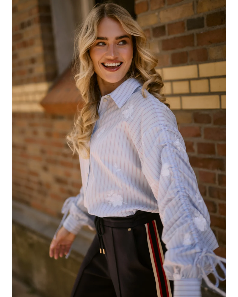 Rosa Blouse Stripe Licht Blauw Rosa Blouse Stripe Licht Blauw