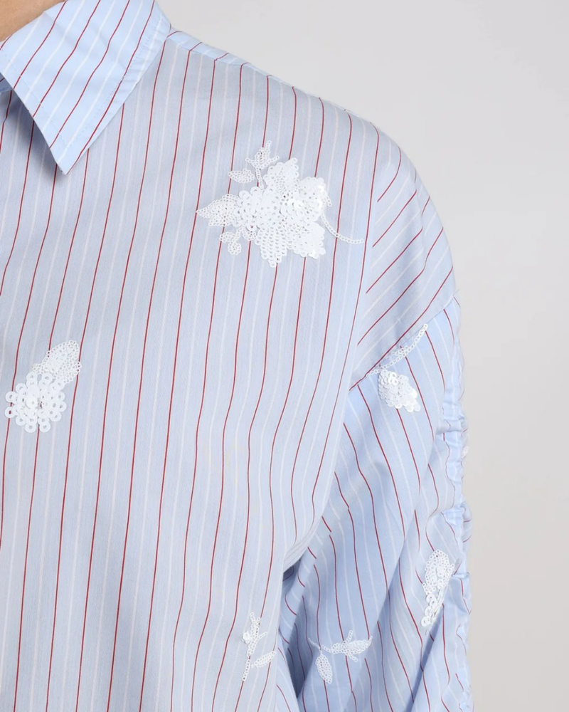 Rosa Blouse Stripe Licht Blauw Rosa Blouse Stripe Licht Blauw