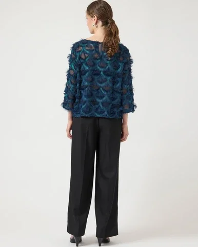 YASPAZILLA 3/4 TOP - SHOW FEATHER Blauw YASPAZILLA 3/4 TOP - SHOW FEATHER Blauw