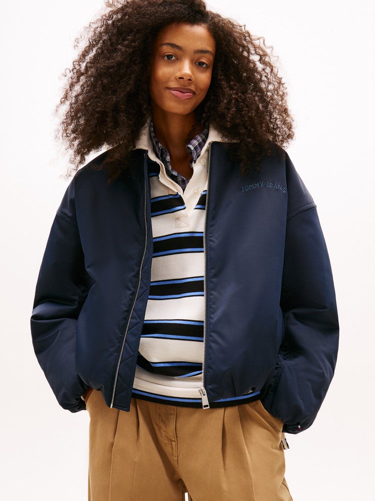 TJW Varsity Graphic Bomber Donker Blauw TJW Varsity Graphic Bomber Donker Blauw