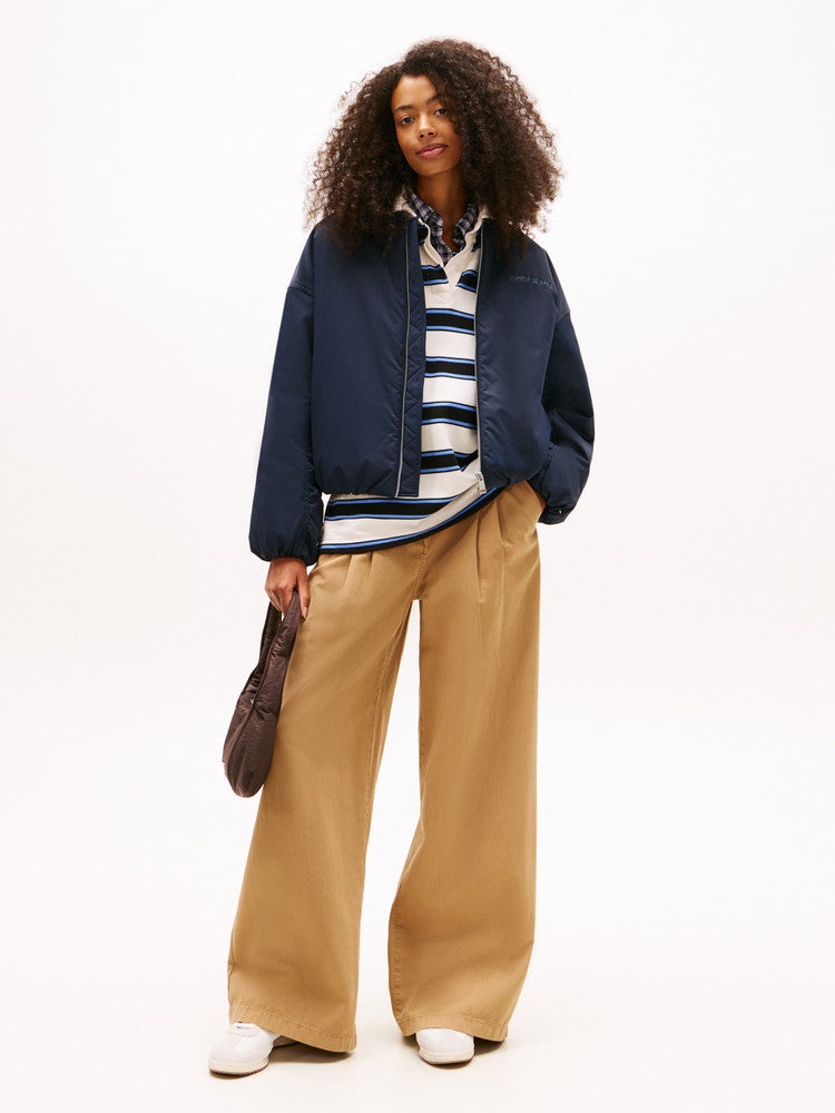 TJW Varsity Graphic Bomber Donker Blauw TJW Varsity Graphic Bomber Donker Blauw