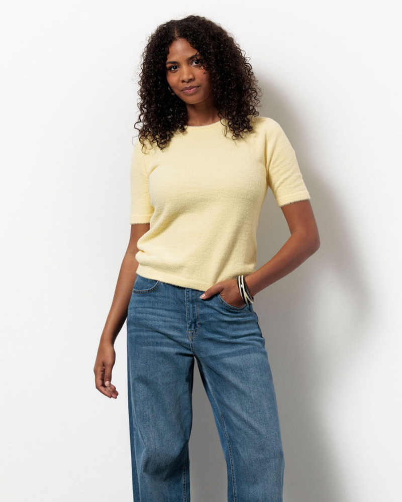 Felica soft pullover Geel Felica soft pullover Geel