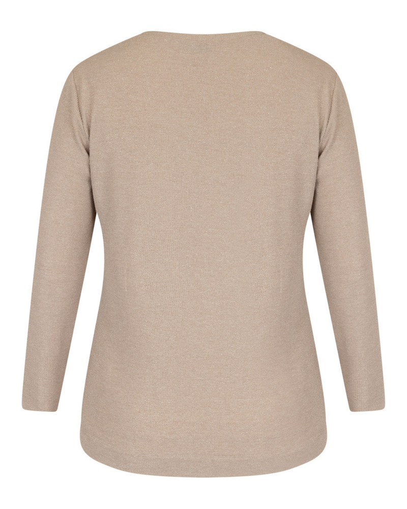 Risa rib top Zand Risa rib top Zand