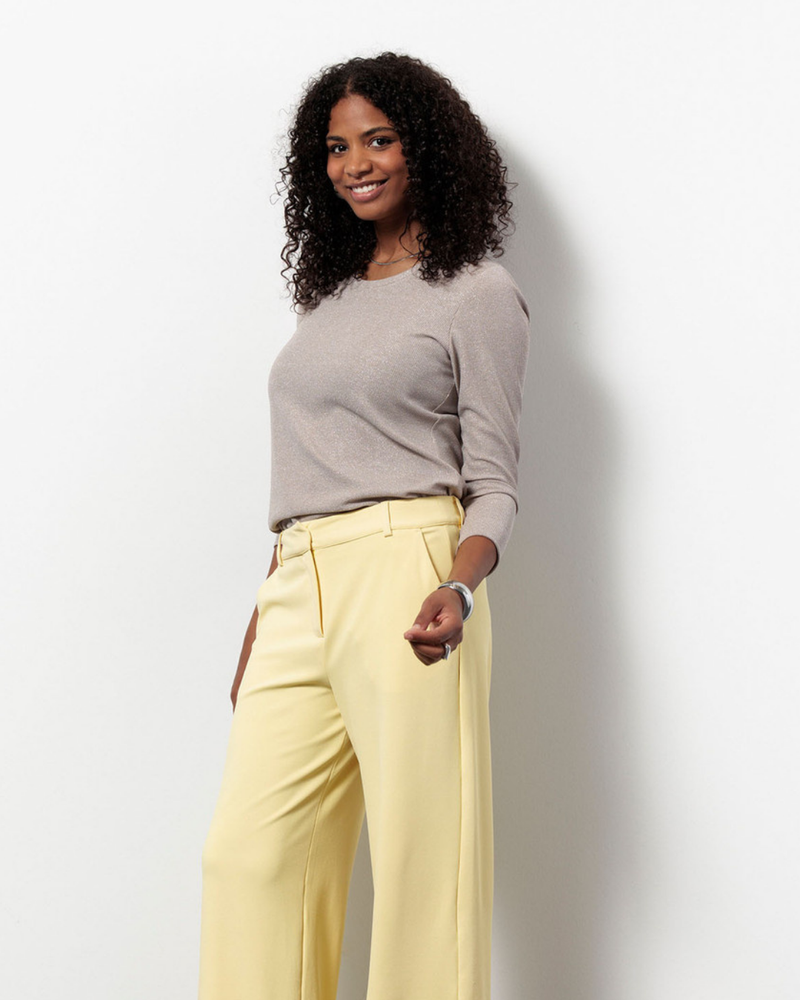 Risa rib top Zand Risa rib top Zand