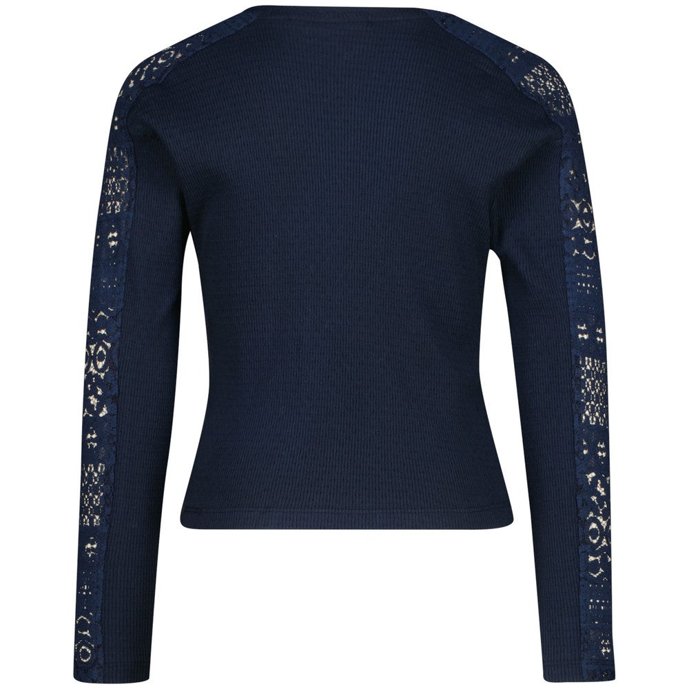 Jaisi Longsleeve Lace Donker Blauw Jaisi Longsleeve Lace Donker Blauw