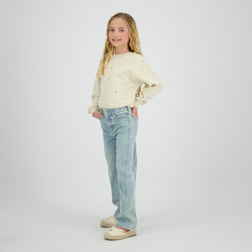 Nathalia Sweater Hearts Off White Nathalia Sweater Hearts Off White