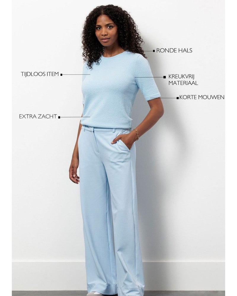 Felica soft pullover Licht Blauw Felica soft pullover Licht Blauw