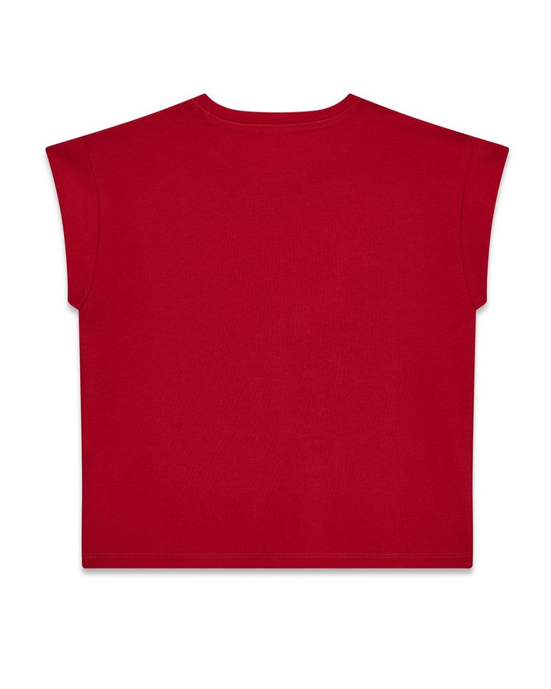 Midi SS T-Shirt Boxy Gold Rood Midi SS T-Shirt Boxy Gold Rood