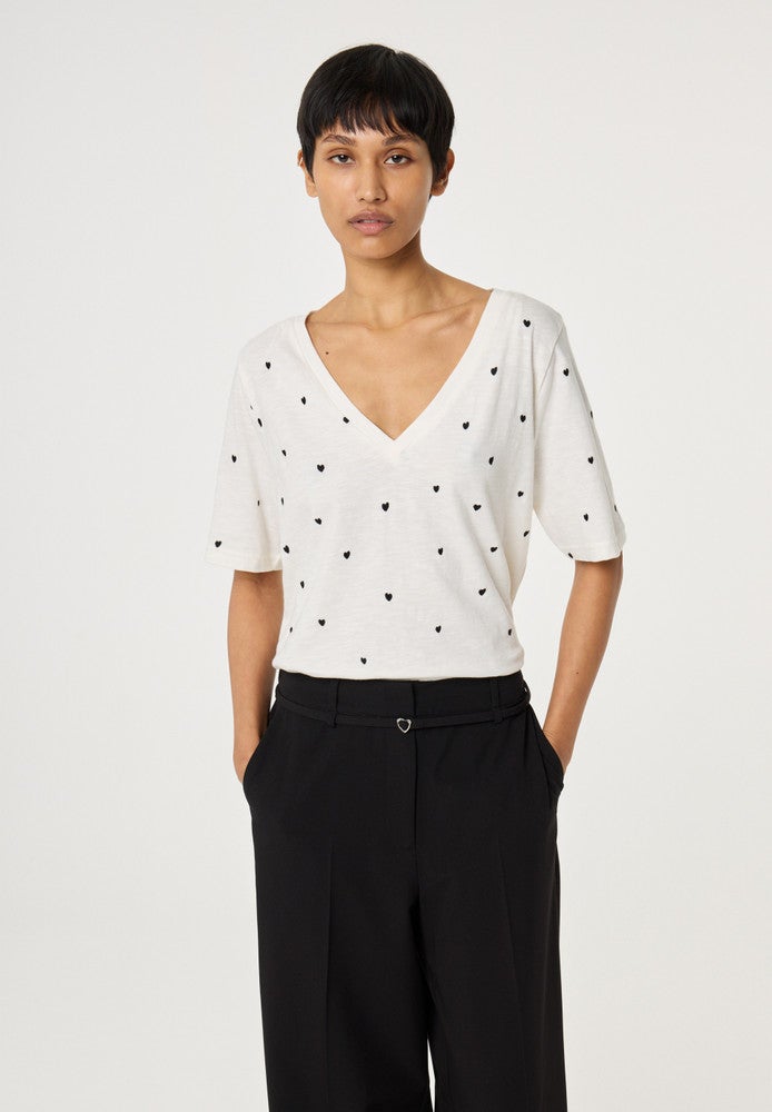 Phil V-Neck T-shirt Wit 1 Phil V-Neck T-shirt Wit 1