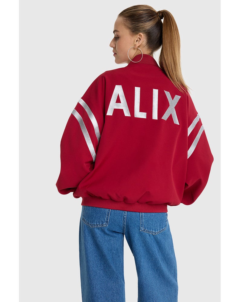 ladies woven tape jacket Bordeaux ladies woven tape jacket Bordeaux