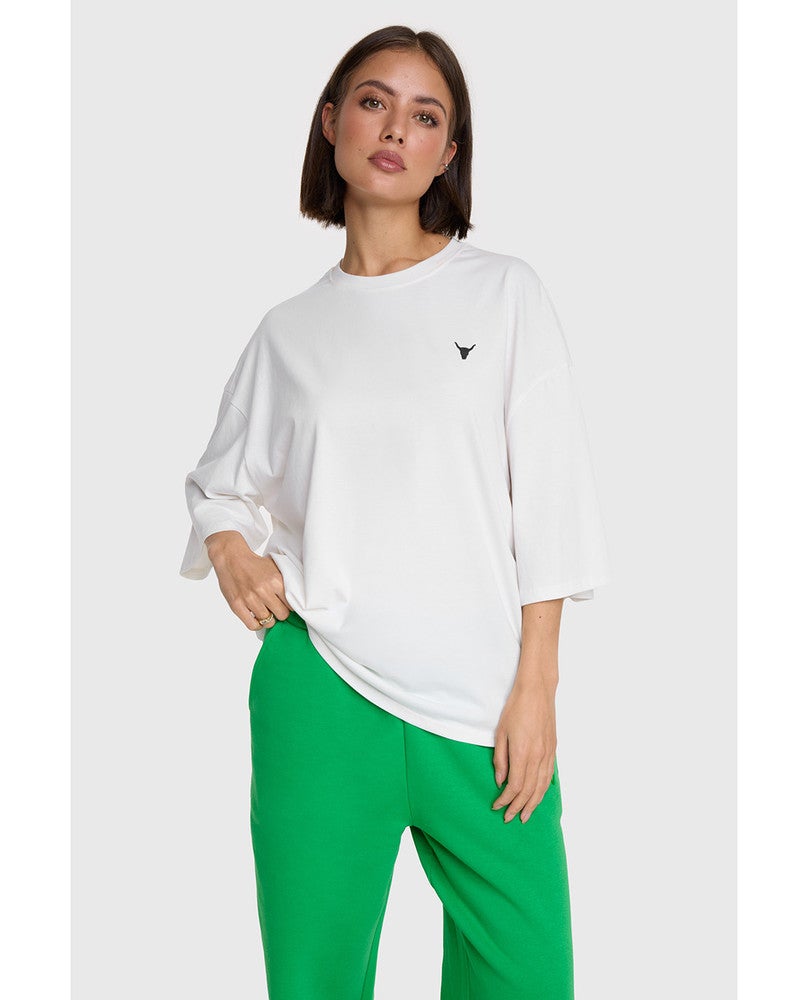 ladies knitted bull t-shirt Off White ladies knitted bull t-shirt Off White