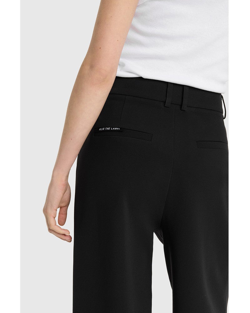 ladies woven baggy pantalon Zwart 1 ladies woven baggy pantalon Zwart 1