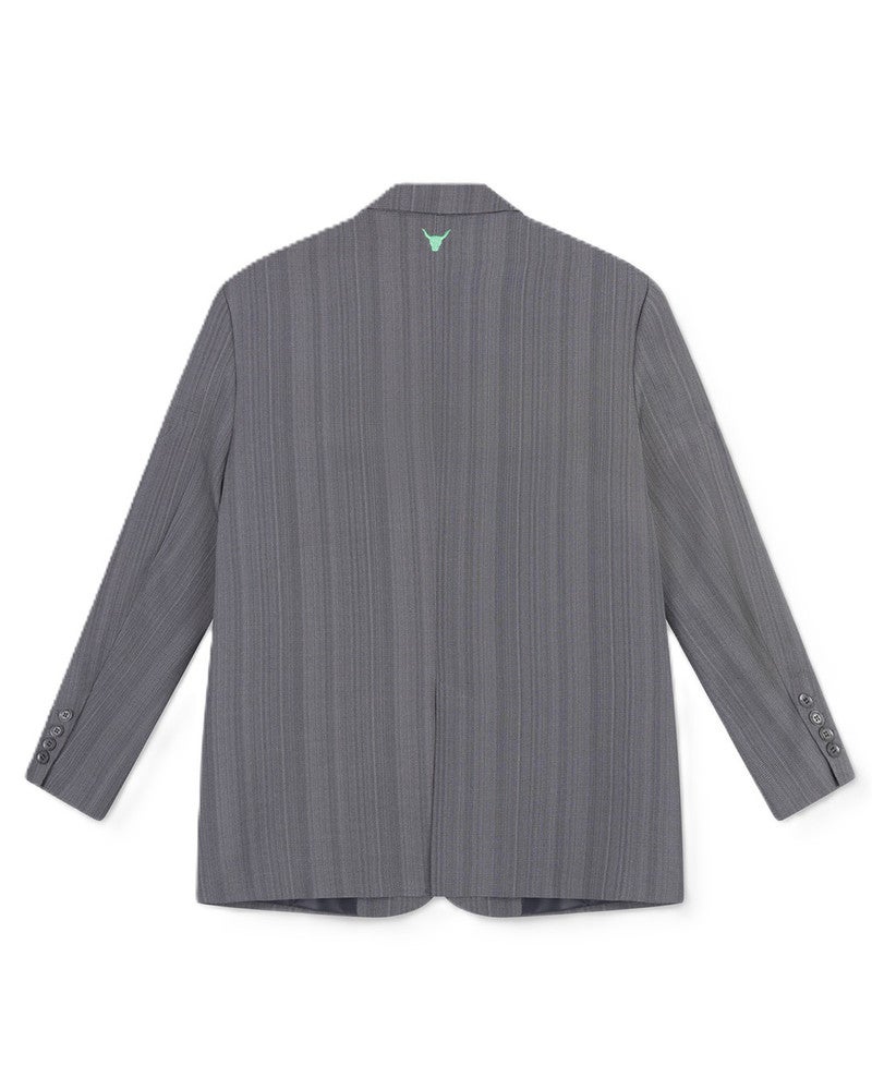 ladies woven structured blazer Grijs ladies woven structured blazer Grijs