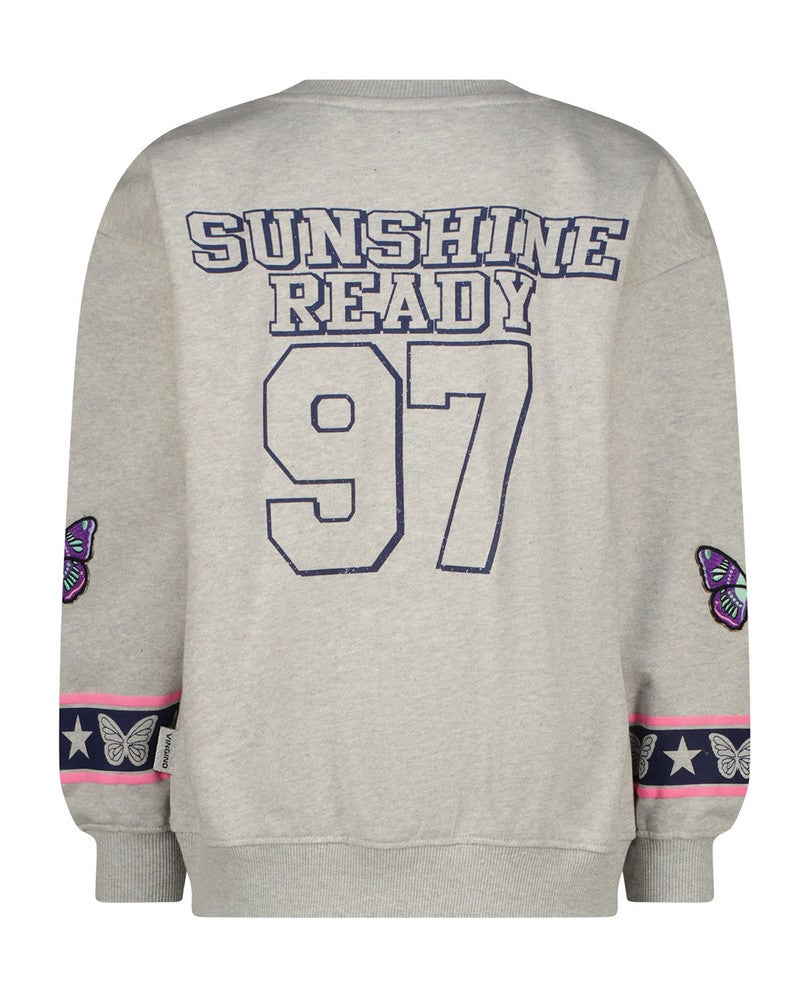 Namire Sweater Butterfly Grijs Namire Sweater Butterfly Grijs