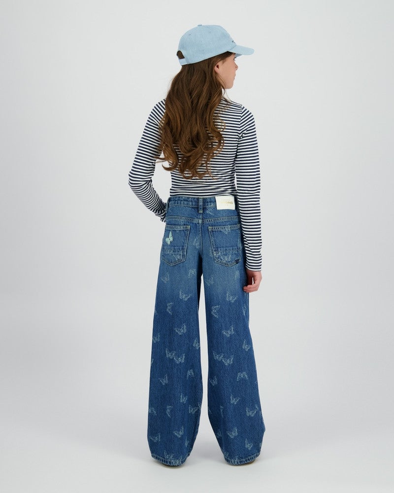 Basic Stripe Top Longsleeve Donker Blauw Basic Stripe Top Longsleeve Donker Blauw