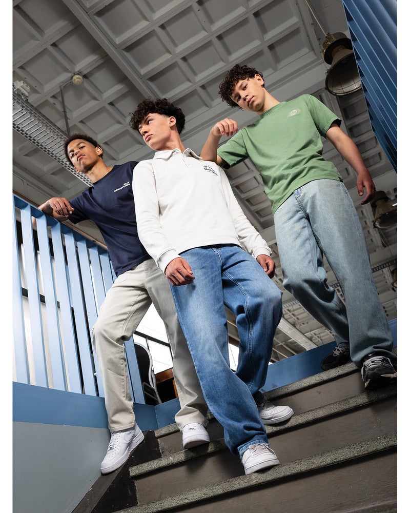 2410 Loose Tapered Fit Jeans Blauw 2410 Loose Tapered Fit Jeans Blauw