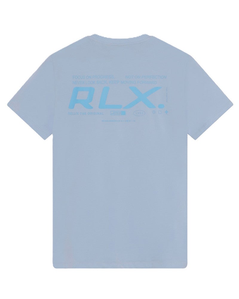 T-Shirt RLX Backprint Focus Licht Blauw T-Shirt RLX Backprint Focus Licht Blauw