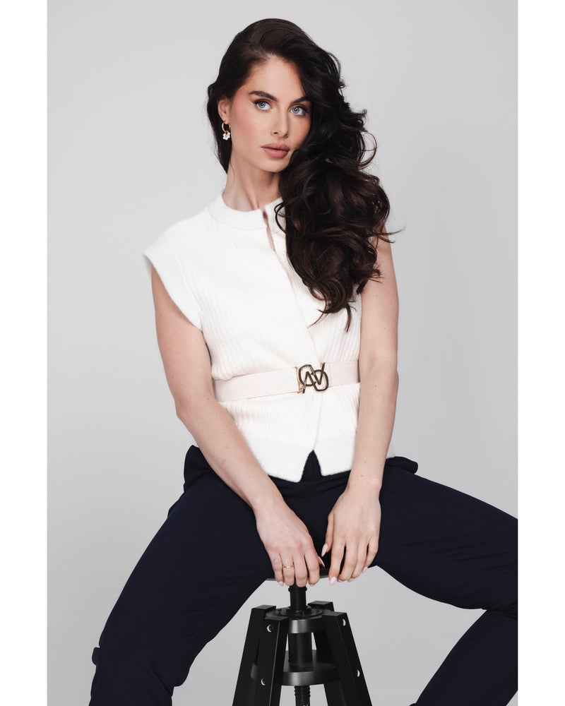 Coco Gilet Off White Coco Gilet Off White