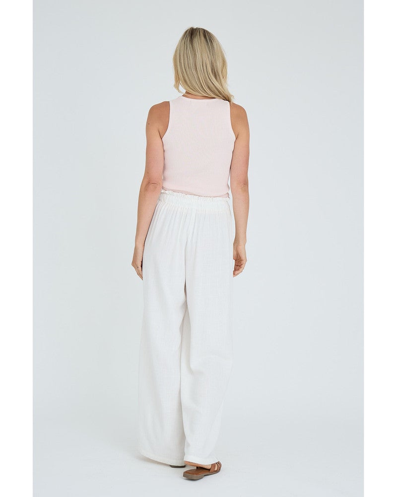 Rib knit tank top Roze Rib knit tank top Roze