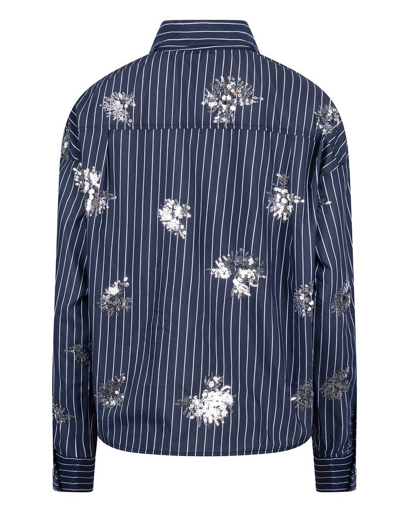 Tessa Blouse Paillet Blauw Tessa Blouse Paillet Blauw