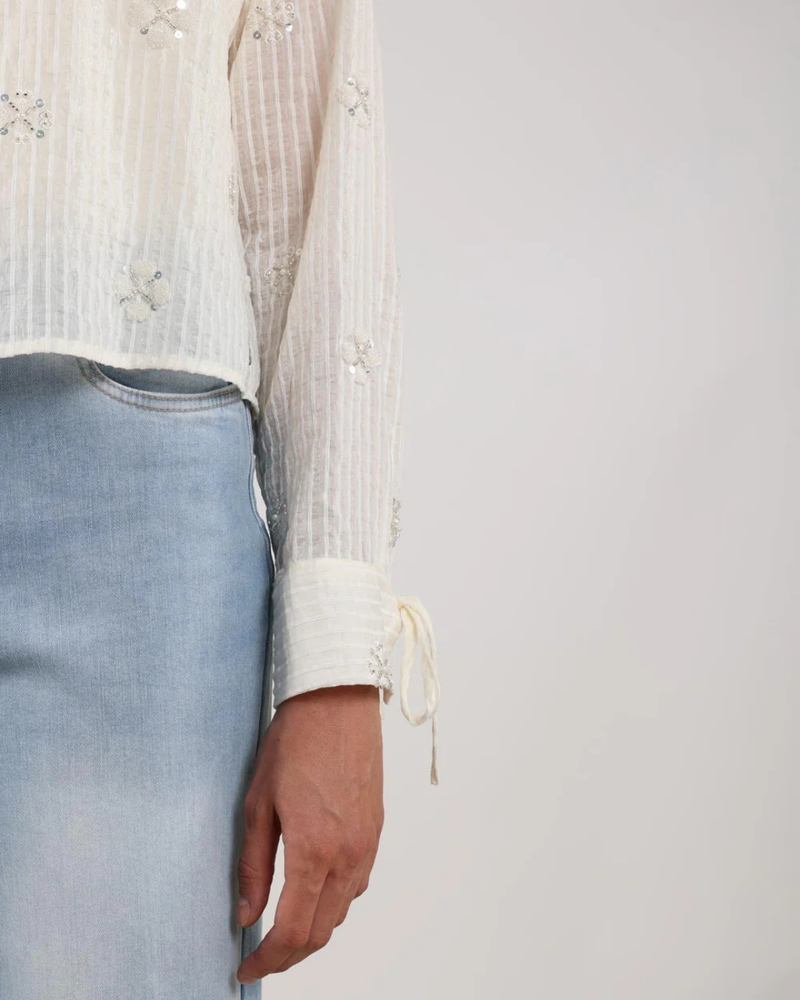 Bailey Blouse Beads Off White Bailey Blouse Beads Off White