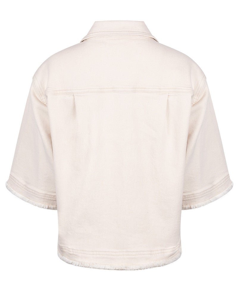 Charlie Jacket Ruffle Off White Charlie Jacket Ruffle Off White