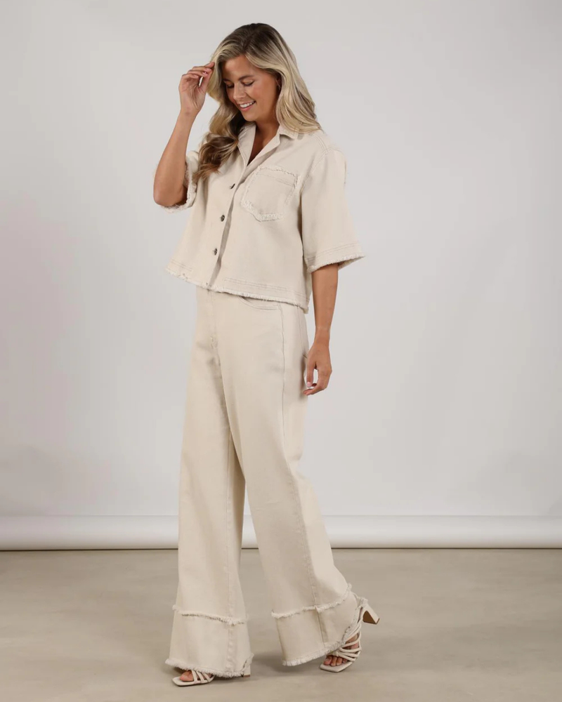 Charlie Jacket Ruffle Off White Charlie Jacket Ruffle Off White