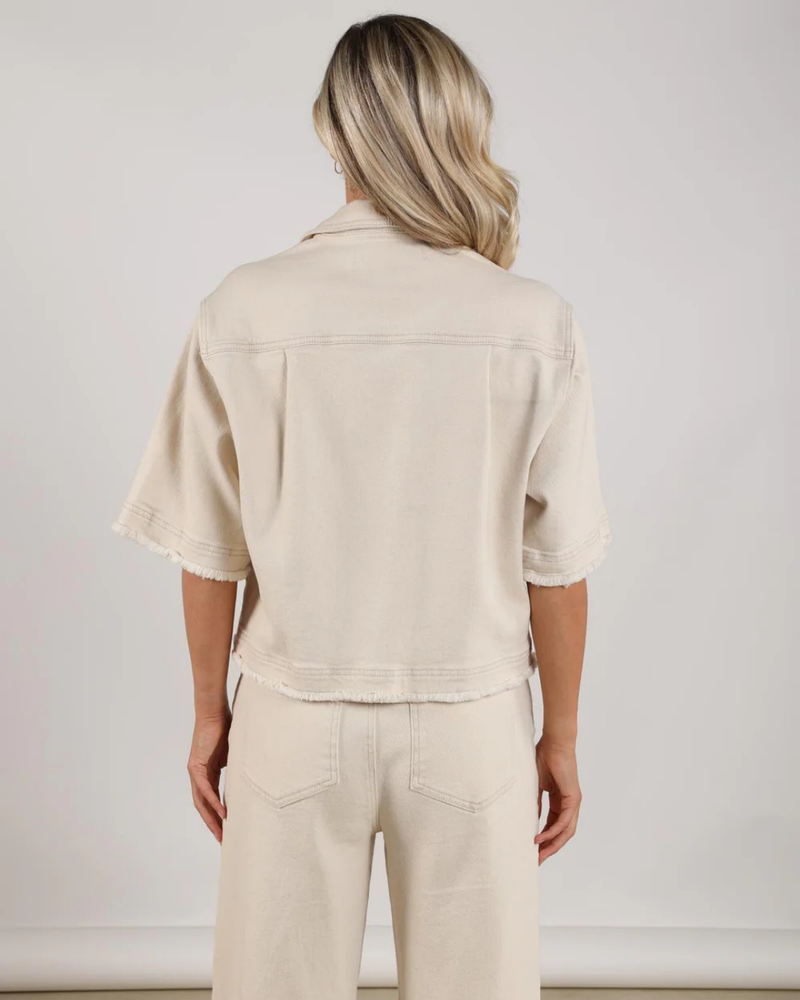 Charlie Jacket Ruffle Off White Charlie Jacket Ruffle Off White