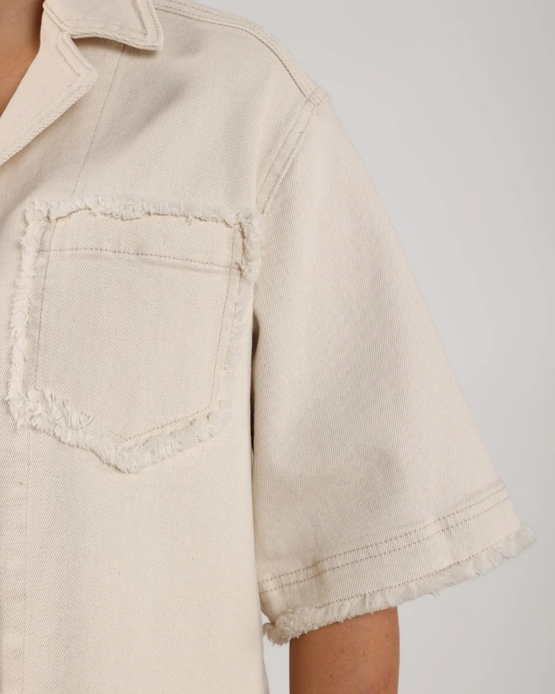 Charlie Jacket Ruffle Off White Charlie Jacket Ruffle Off White