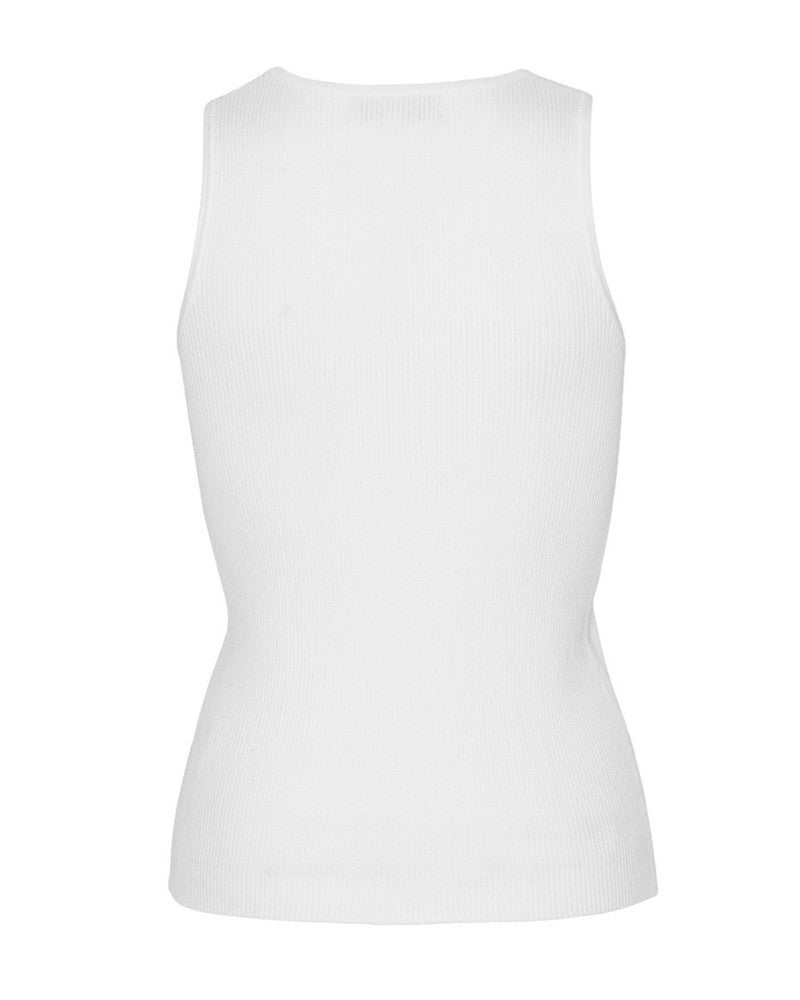 Rib knit tank top Wit 1 Rib knit tank top Wit 1